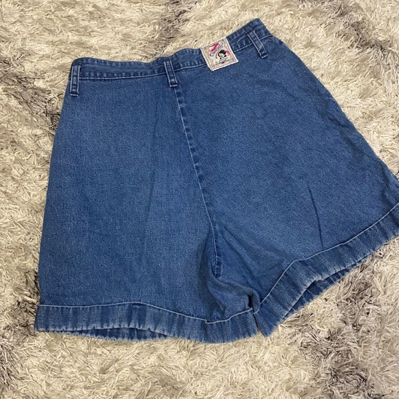Vintage Cherokee pleated denim shorts size 10 - Picture 7 of 8